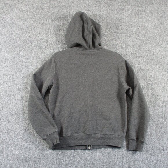 Polo Ralph Lauren Sweater Boys Large Gray Spell Out Full Zip Hoodie Outdoors - Picture 9 of 15